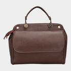 Women's Brown Polyurethane Tote Bag, , small image number null