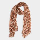 Women's Beige Viscose Scarf, , small image number null