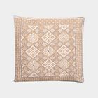 Beige Polyester Cushion Cover, , small image number null
