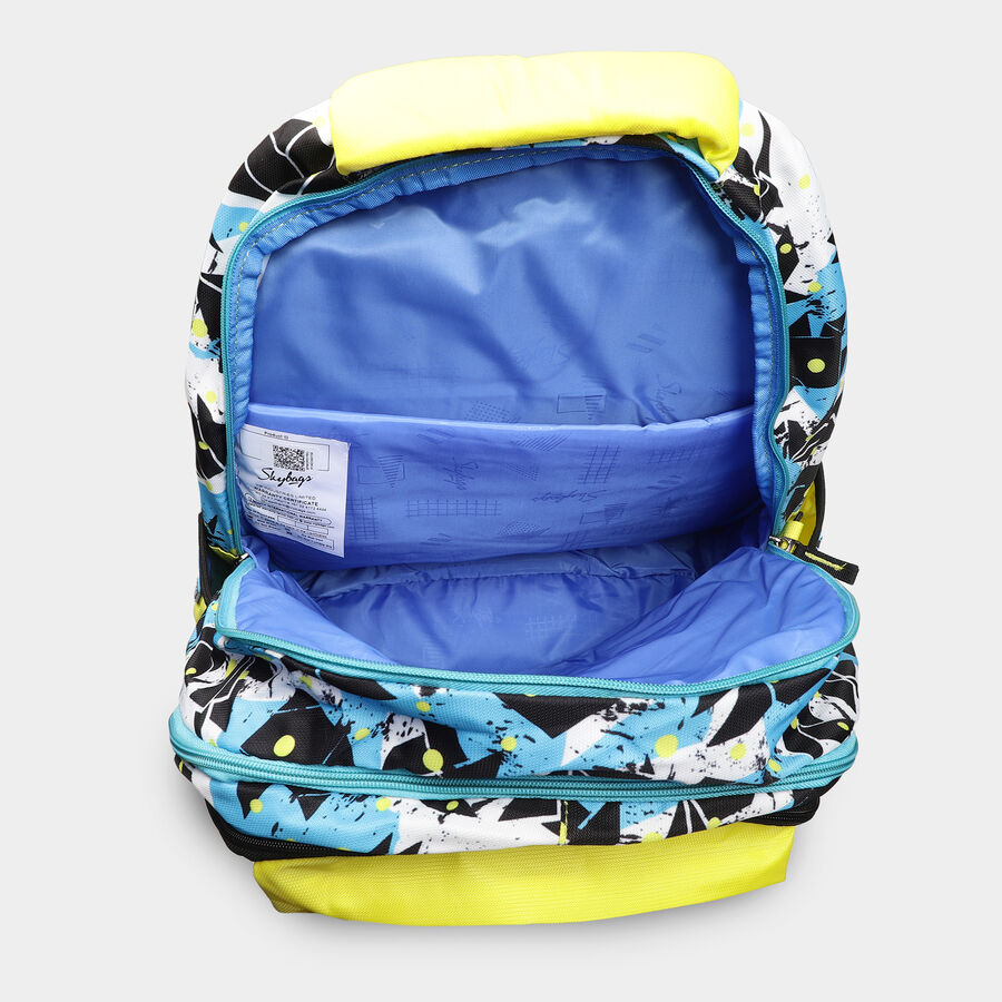 Light Blue Fabric Backpack, , large