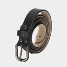 Woman's Black Polyurethane Belt, , small