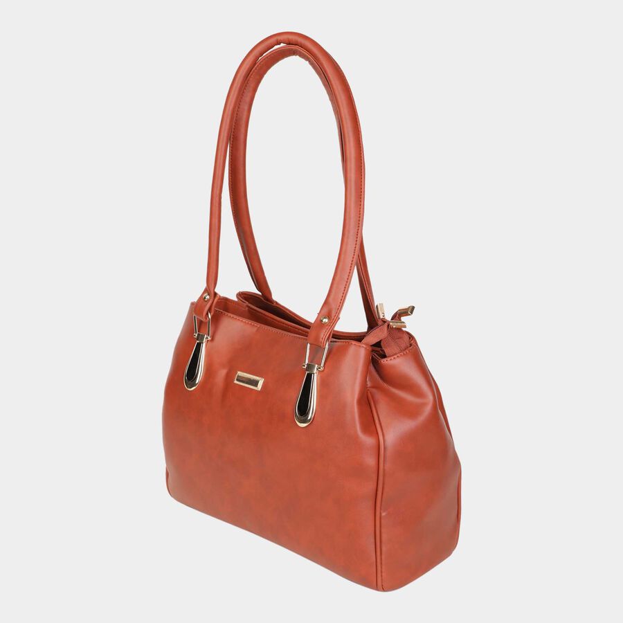 Women's Tan Polyurethane Hand Bag, , large image number null