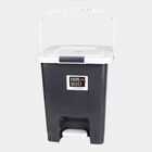 10 L Grey Plastic Dustbin, , small image number null