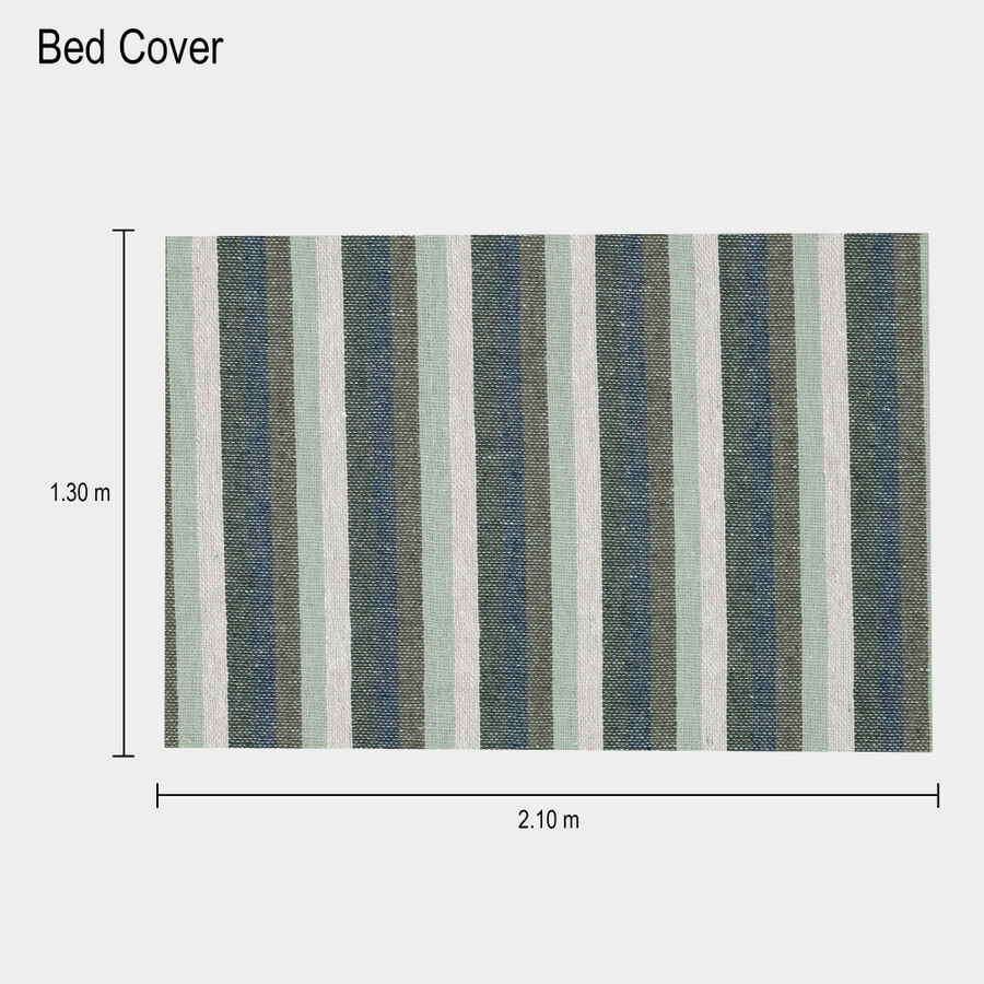 Green Polyester Cotton Bedcover, , large image number null