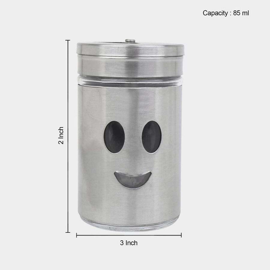 Glass and Steel Salt Shaker, 250 ml, , large image number null