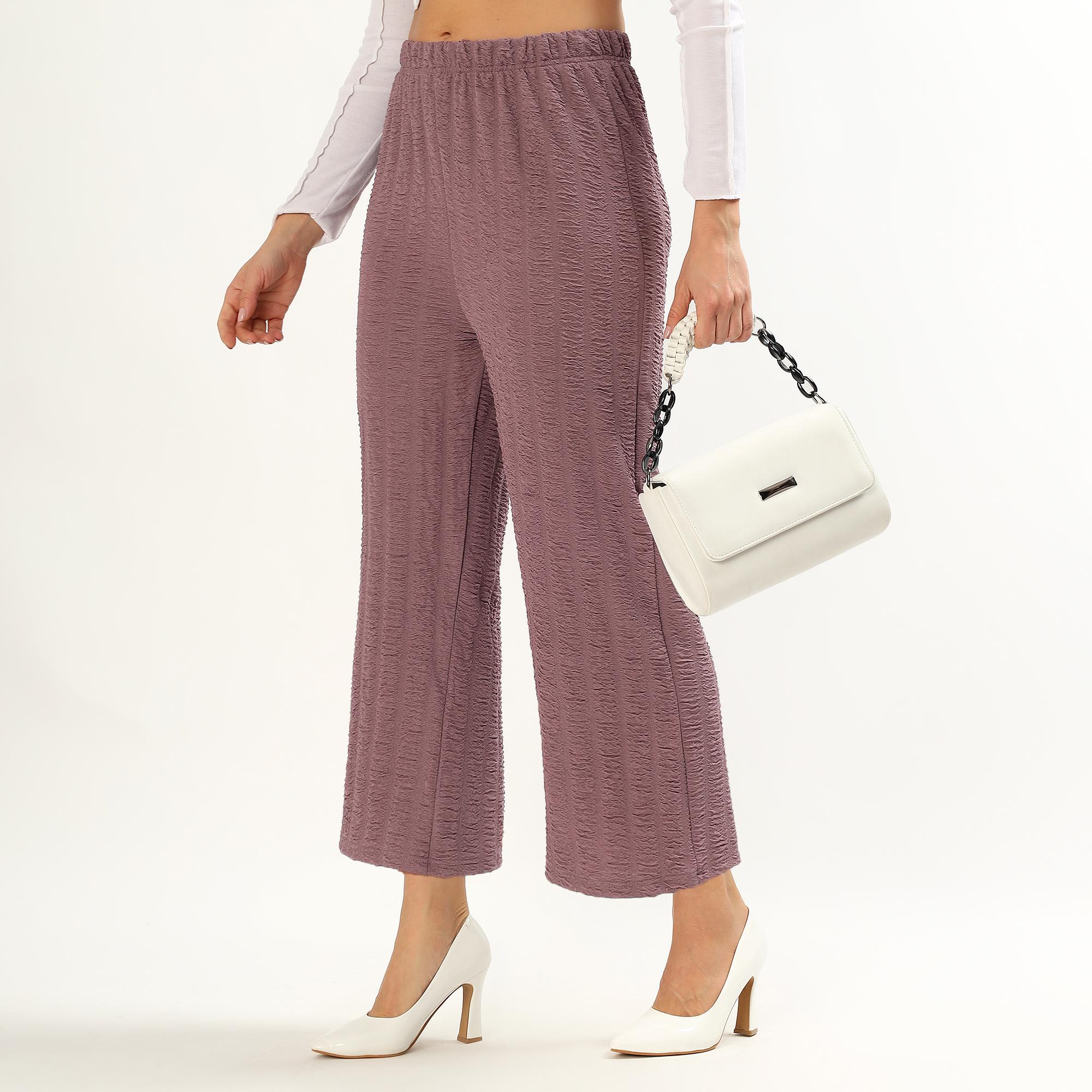 Brink Women's Lilac Relaxed Fit Harem Pants | Vishal Mega Mart India
