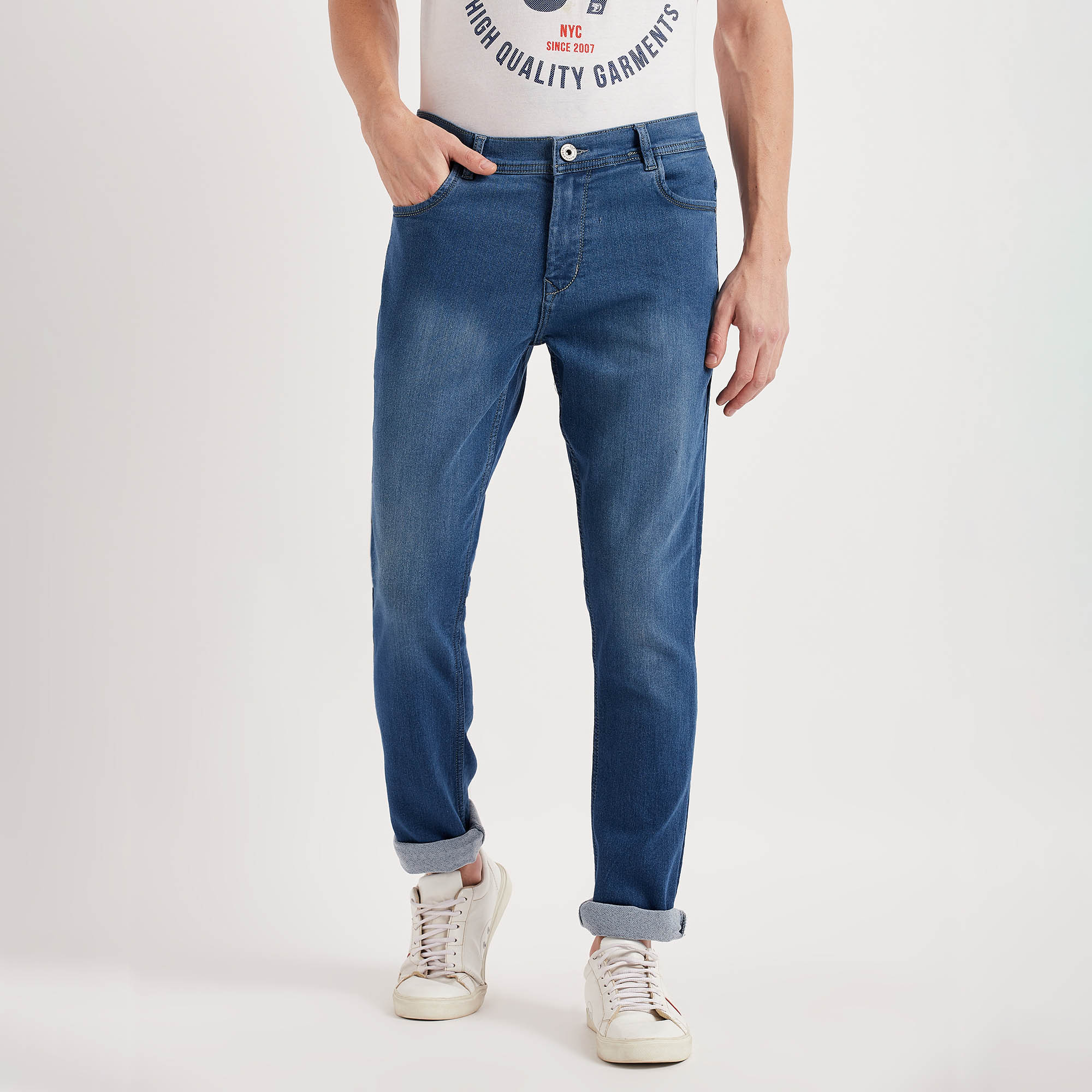 Wavelength Classic 5 Pocket Slim Fit Jeans | Vishal Mega Mart India