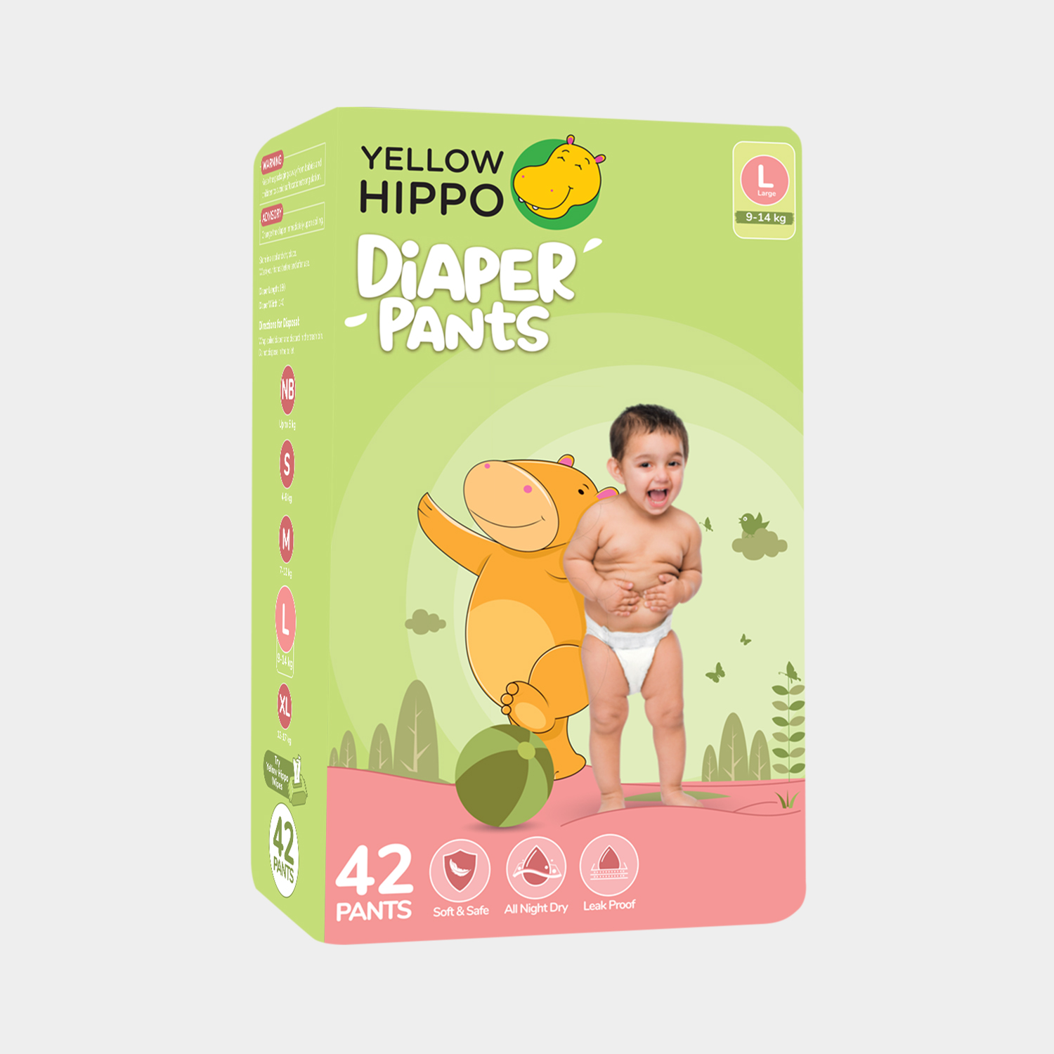 Yellow Hippo Diapers Large Vishal Mega Mart India