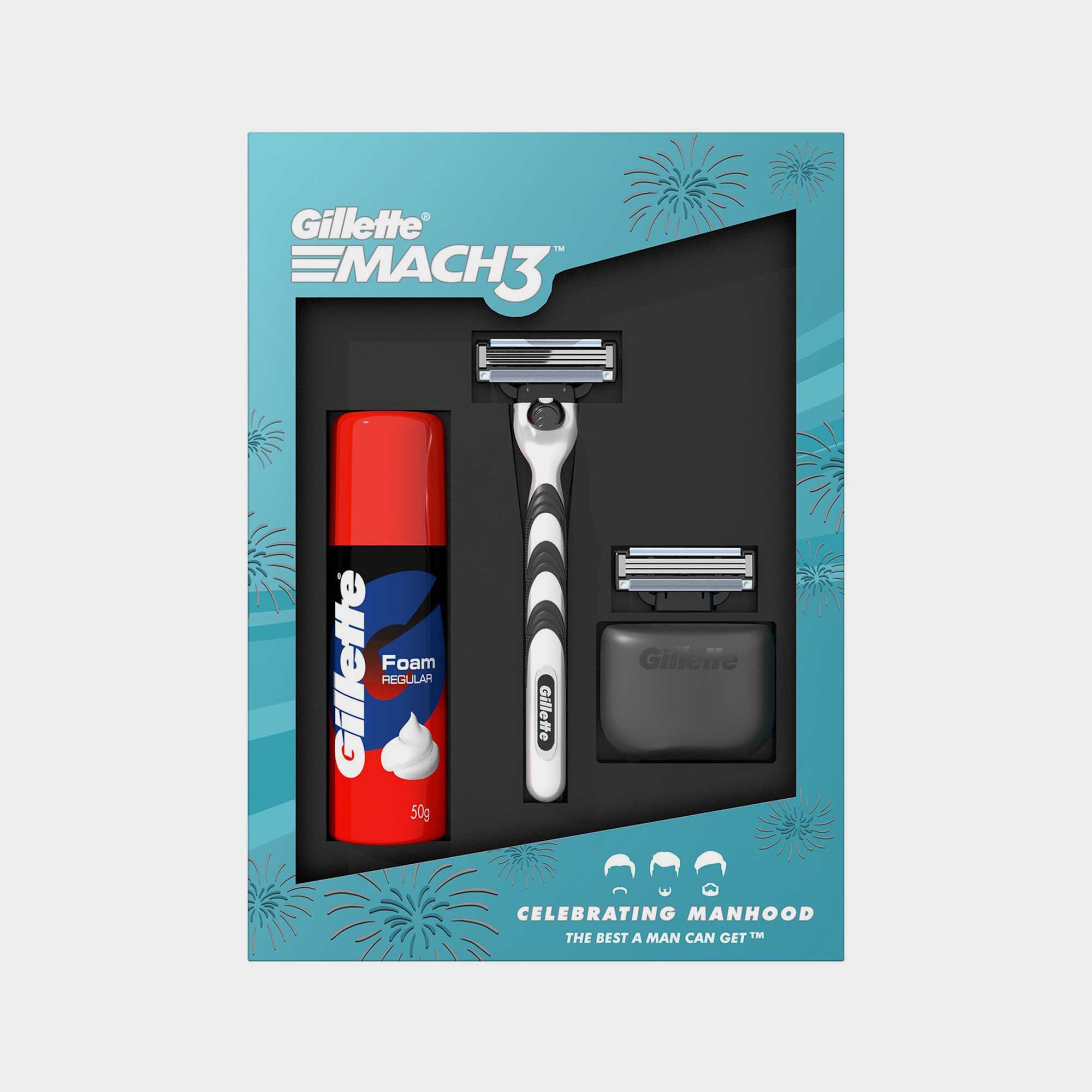 Gillette Mach3+Foam Gift Pack, Men | Vishal Mega Mart India