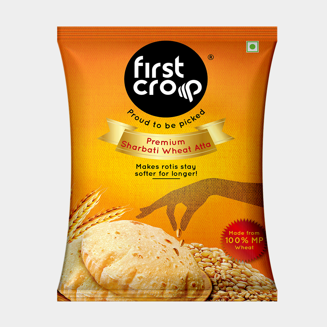 First Crop Premium Sharbati Wheat Atta / Flour Vishal Mega Mart India