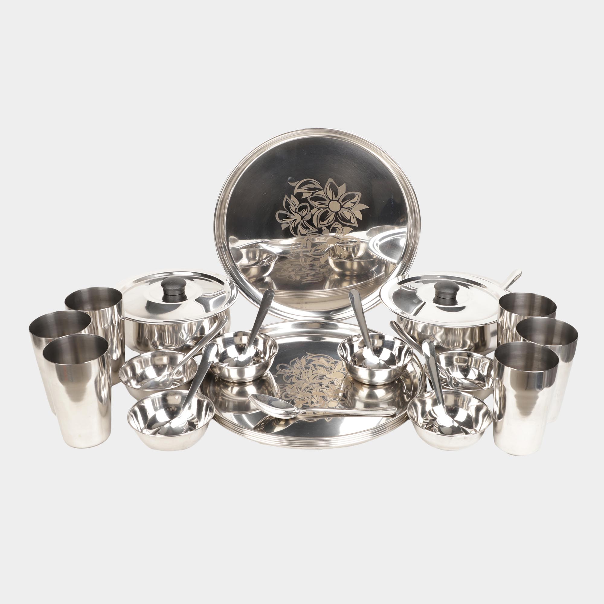Home Select 30 Pcs. Steel Dinner Set Vishal Mega Mart India
