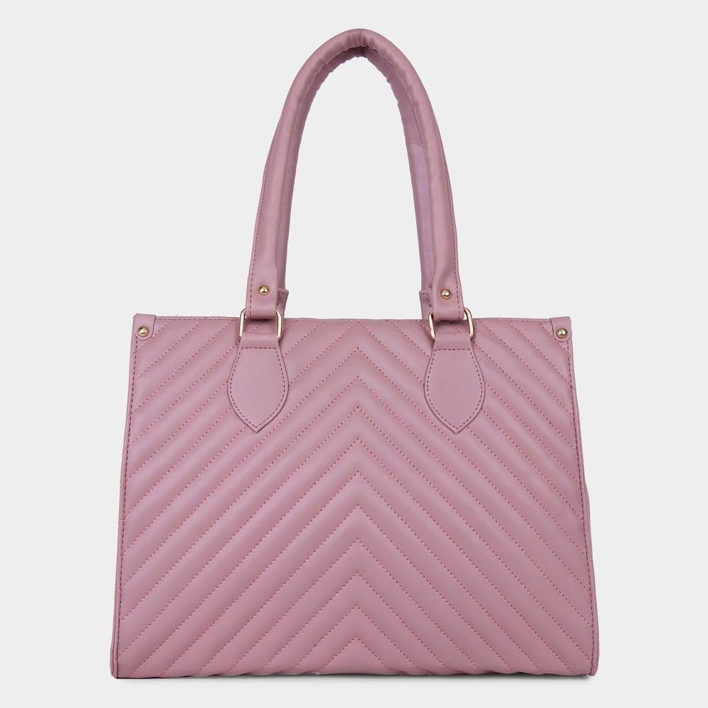 Lucky Charm Women's Pink Polyurethane Hand Bag | Vishal Mega Mart