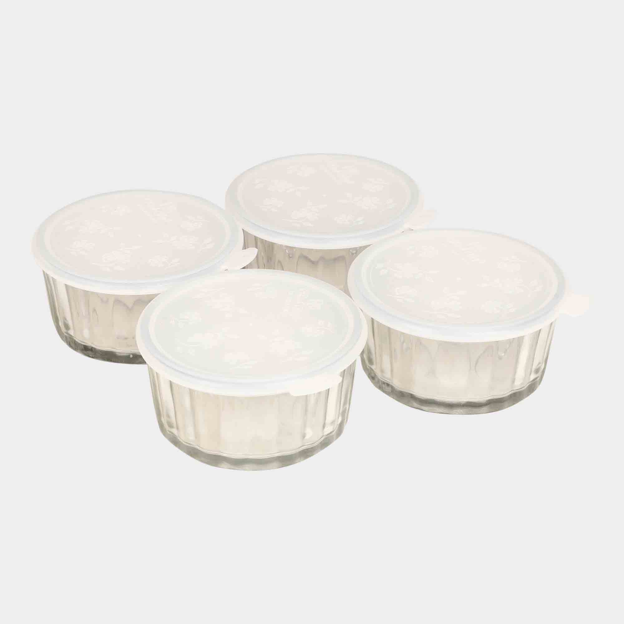 Home Finery 180 ml Glass Bowl, Set of 4 Vishal Mega Mart India