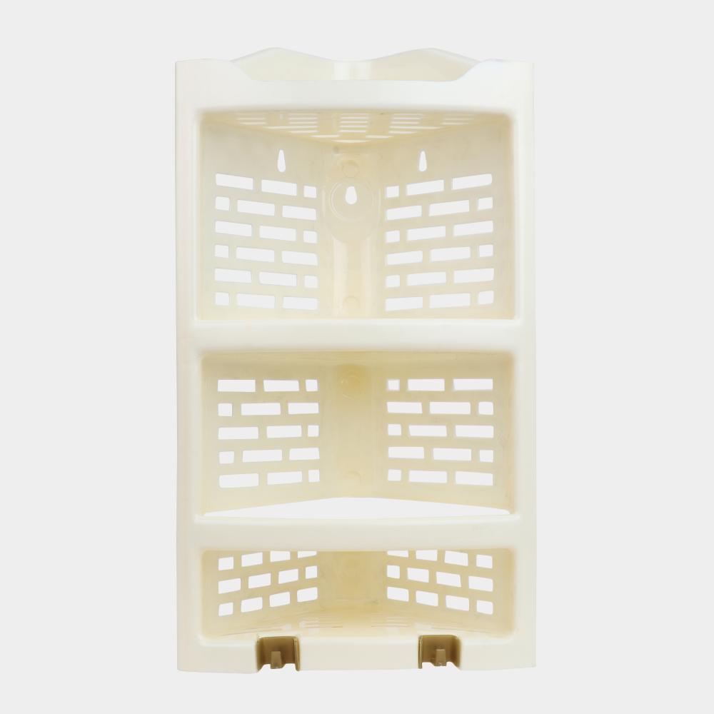 Plastic Corner Bathroom Stand - 2 Shelf