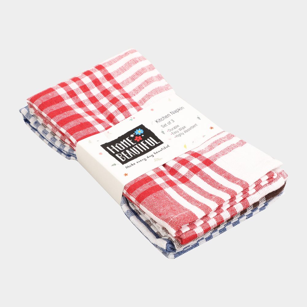 Home Beautiful Kitchen Napkin, Set of 3 Vishal Mega Mart India