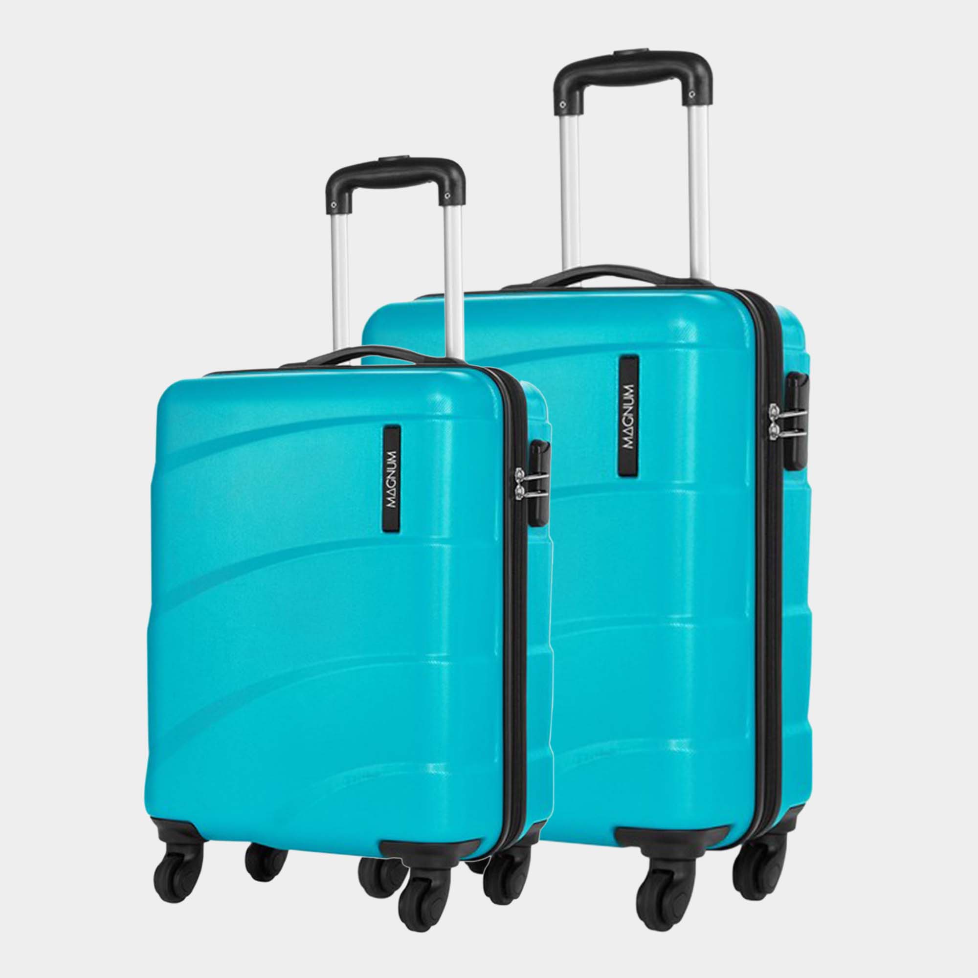 Safari Magnum Stylish 600d Polyester Push Button Trolly Rolling Bag with  4-Wheels Teal Colour Size-Cabin : Amazon.in: Fashion