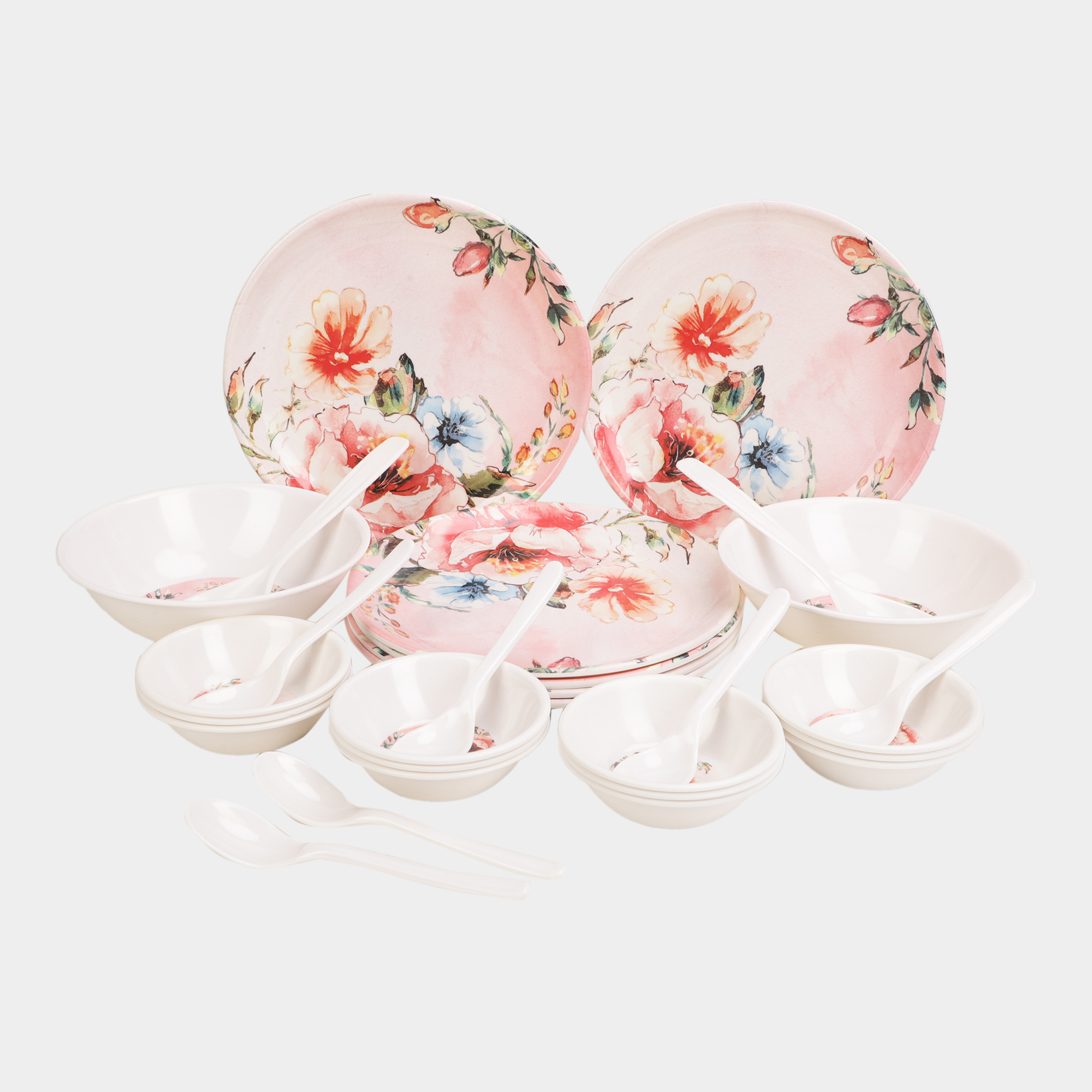 Home Finery 28 Pieces Melamine Dinner Set Vishal Mega Mart India