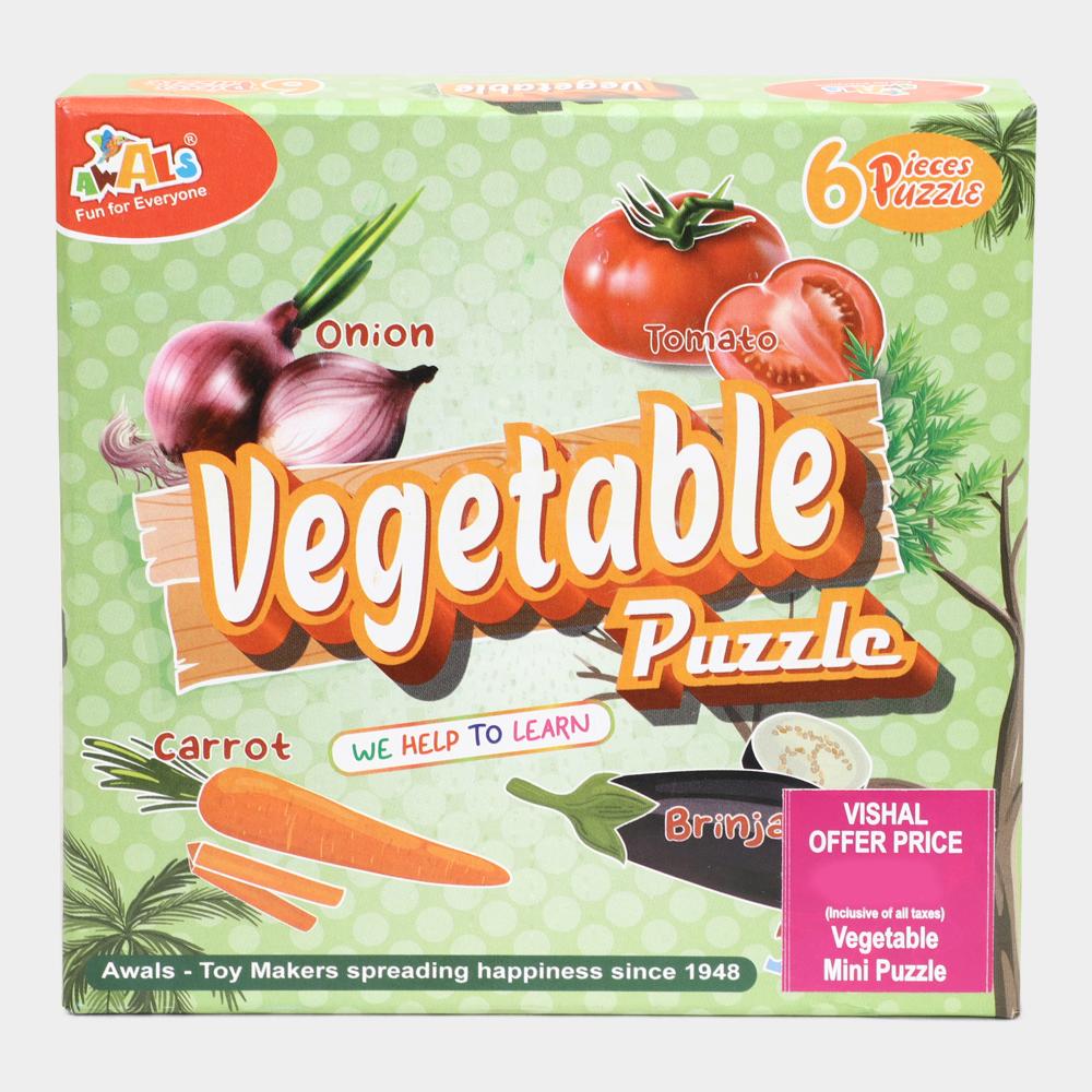 Awals Kid's Vegetables Puzzle, 24 Pcs. | Vishal Mega Mart India