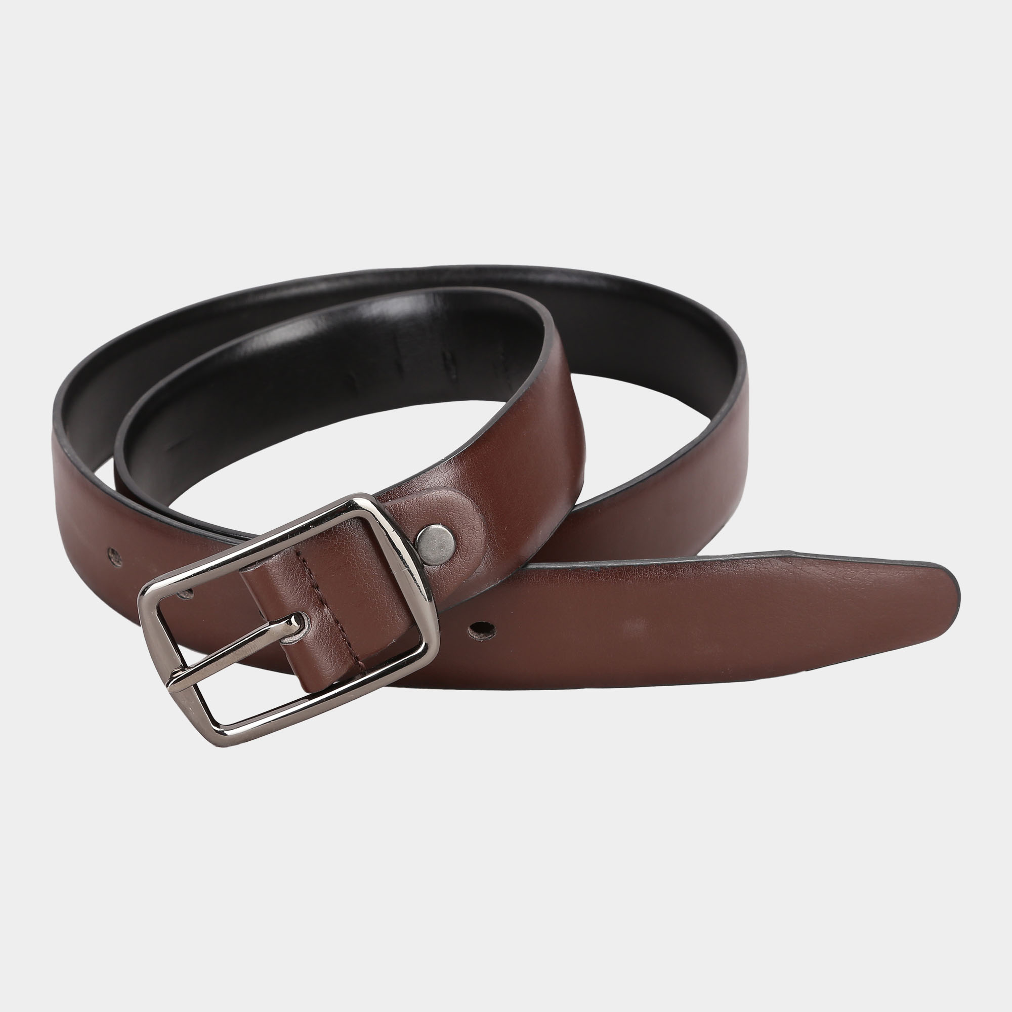 Black Tie Men s Black Polyurethane Formal Belt 38 in. Waist Vishal Mega Mart India