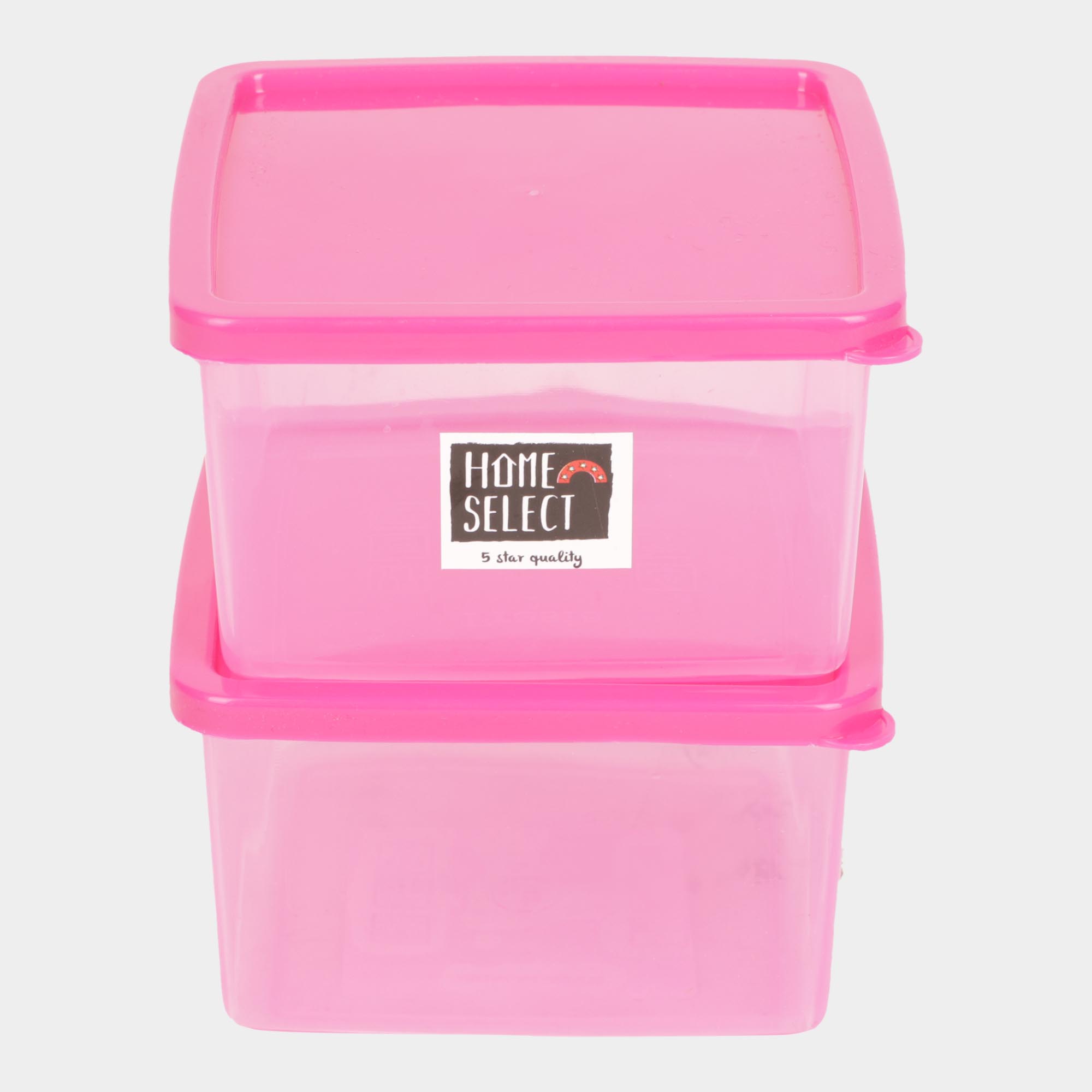 Home Select AirTight Plastic Containers, Set of 2, 390 ml X 2 Vishal