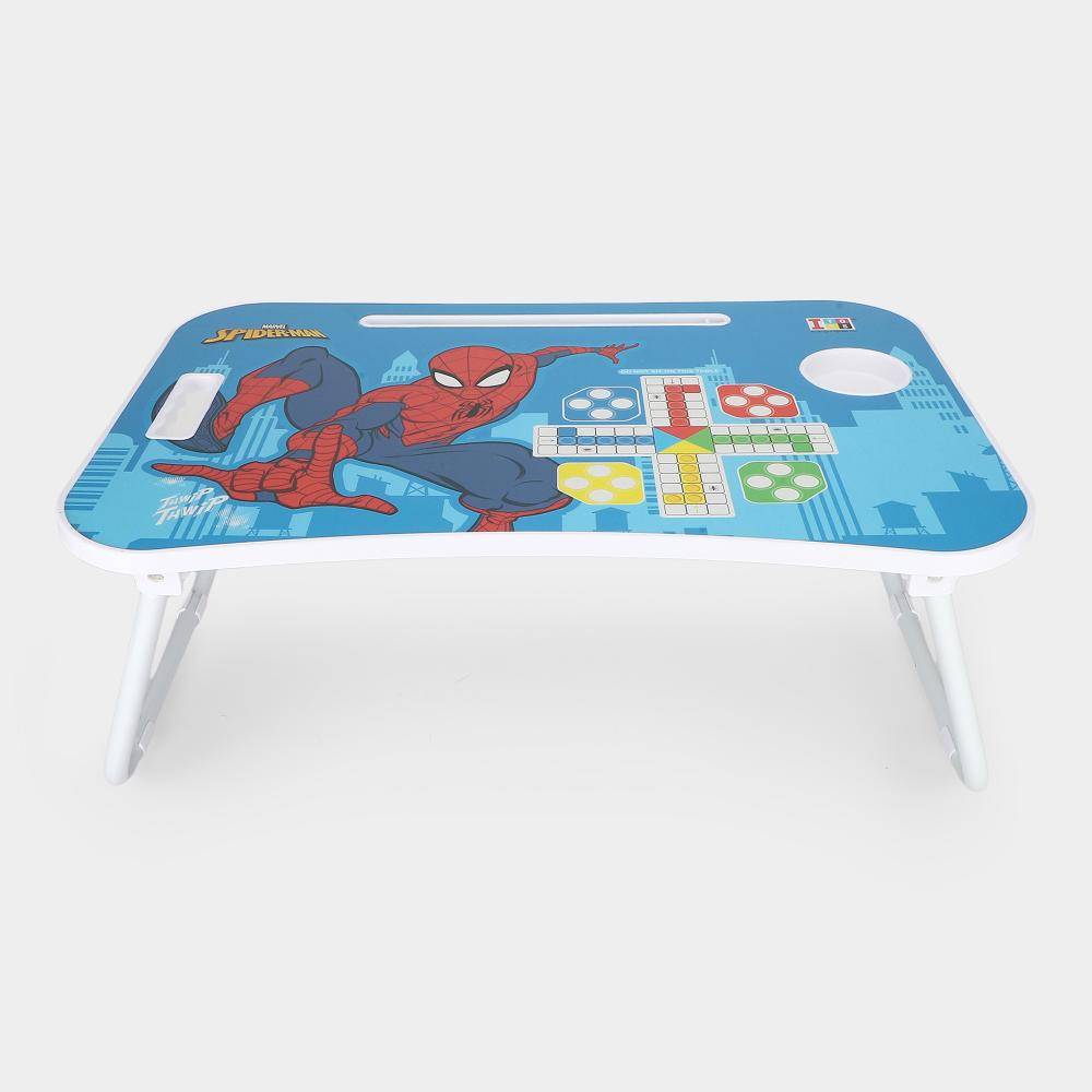 Spoder Man Learning Table Kid's Spiederman Foldable Study Table with Ludo Game