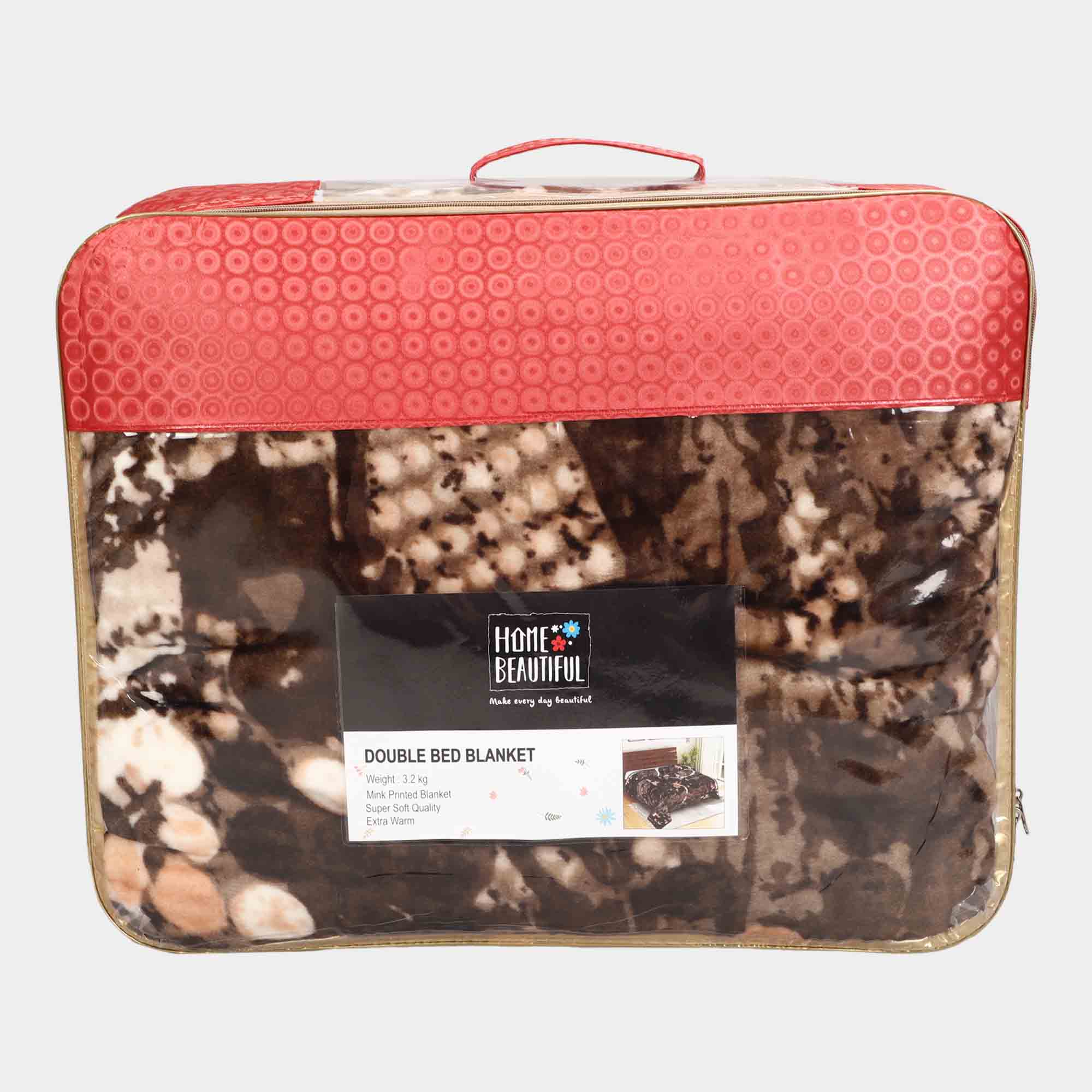 Home Beautiful Polyester Double Bed Blanket 2.15 X 2.35 m