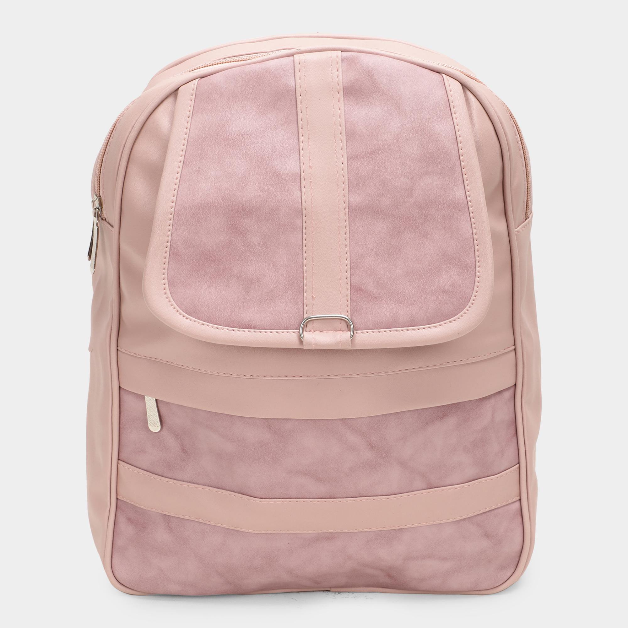 Brink Women's Pink Polyurethane Backpack | Vishal Mega Mart India